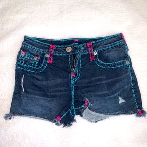 True Religion big girls cut off shorts